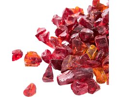 Lava stenen 4kg - Tempered glas - Rood - Geschikt voor gasvuren - ShopVlot