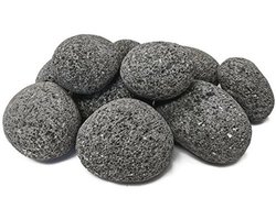 Lava Stenen voor Gas Vuurkorven en Haarden - Large (2" - 3")