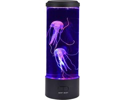 Lavalamp met Kwallen - 5 Kleuren - Nachtlampje Kinderen en Volwassenen – Lava lamp - Multi- Color Lamp - 16 Standen - Tafellamp - LED lamp - Nachtlamp - Valentijn