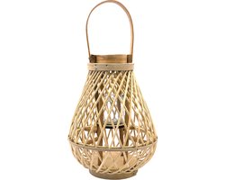 Lavandoux - Bamboe Lantaarn - Naturel - Ø27 x H35cm