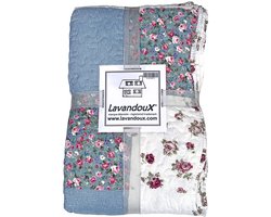 Lavandoux - Bedsprei - Cottage Patchwork - 160x220 - 1-persoon - Blauw