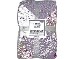 Lavandoux - Bedsprei - Lavender Patchwork - 260x240 - 2-persoons - Lila