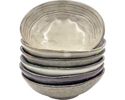 Lavandoux - Borrelschaaltjes - Tapas Schaaltjes - Ø12 - Taupe - Set van 6