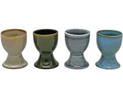Lavandoux - Eierdopjes - Reactief Glazuur - Geassorteerd - Set van 4