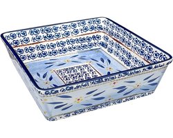 Lavandoux - Ovenschaal - Keramiek - Vierkant - 20x20cm - Old World Blue