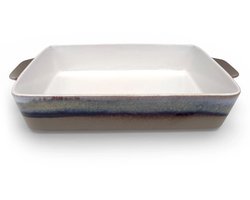 Lavandoux - Ovenschaal - Reactief Glazuur - Rechthoekig - Taupe - L: 36 x 22 cm