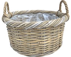 Lavandoux - Rotan Plantenbak - Kubu Rotan - Ø40 x H20cm