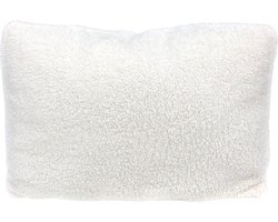 Lavandoux - Teddy Bouclé Kussen - 40x60 - Crème Wit