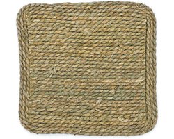 Lavandoux - Zeegras Placemats - Vierkant - Bohemian - 36x36 cm - Naturel - Set van 4