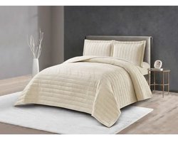Lavella Hale Bedsprei Set 3-delig - Beige - 260x240cm