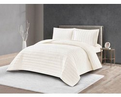 Lavella Hale Bedsprei Set 3-delig - Wit - 260x240cm