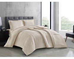 Lavella Nazli Bedsprei Set 3-delig - Beige - 260x240cm - Flanel
