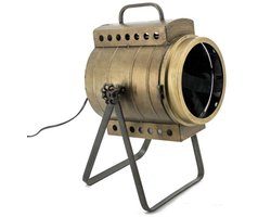 LaVie-Grote industriële tafellamp van metaal-Grote mancave lamp