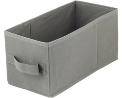 LAVITA® Opbergmand Textiel - 15x31x15 Donkergrijs - 1 stuk - Opbergbox Kast Organizer Opbergdoos - Kastlade Verdeler Voor Kleding Ondergoed Badkamer Kledingkast - Vouwdoos Stoffen Doos Opbergdozen