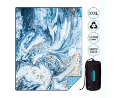 LAY ON ME® Strandlaken - Microvezel - Reishanddoek - Blue Ivy - 160 X 200 CM - 2-Persoons