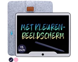 LCD Tekentablet Kinderen "Blauw" 15 inch - Educatief Speelgoed 4 jaar - 5 jaar - Kado - Cadeau - Jongens - Kinderen - Interactief Speelgoed 3 Jaar - Cadeautjes Kinderen - Kleuter - STEM Speelgoed Jongens - Kids Tablet - Ewriter - Speelgoed 6 Jaar