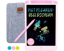 LCD Tekentablet "Roze" 10 inch - Educatief Speelgoed - Speelgoed Meisjes - Sinterklaas Speelgoed - Schoencadeautjes - Sint - Grafische Tablet - Writing Tablet - Speelgoed 4 Jaar - Leren Tekenen - Cadeau Meisje 3 Jaar - Kinderspeelgoed 3 jaar - 6 Jaar