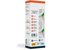 LDS - LED inbouwlamp - 6W - Aanpasbare Kleur CCT - 2700K/4000K/6400K - 500 Lumen - DIMBAAR - Rond - Mat Wit- Buiten Diameter 85 mm - Set van 3 inbouwlamp - IP20 - Woonkamer - Keuken