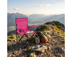 "LE CAMPING" CAMPINGSTOEL FUCHSIA 82X50XH80CM