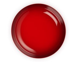 Le Creuset 4 aardewerken diepe borden Kersenrood 22cm