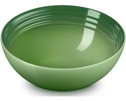 Le Creuset 4 aardewerken ontbijtkommen Bamboo Green 16cm 0,65l