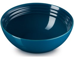 Le Creuset 4 aardewerken ontbijtkommen Deep Teal 16cm 0,65l