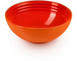 Le Creuset 4 aardewerken ontbijtkommen Oranjerood 16cm 0,65l