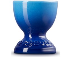 Le Creuset 6 aardewerken eierdopjes Azure