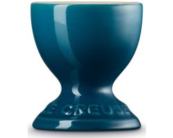 Le Creuset 6 aardewerken eierdopjes Deep Teal