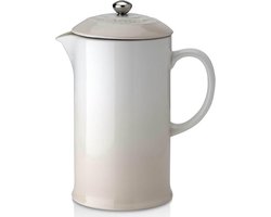 LE CREUSET - Aardewerk - Koffiepot met pers 1,00l Meringue