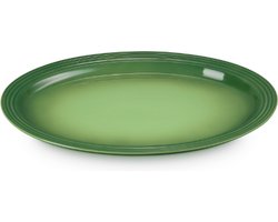 LE CREUSET - Aardewerk - Ovale serveerschaal - 46cm - Bamboo Groen