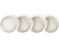 LE CREUSET - Aardewerk - Set/4 sausschaaltjes 9cm  Meringue