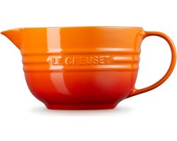 Le Creuset aardewerken Beslagkom Oranjerood 2l