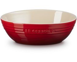 Le Creuset Aardewerken Serveerschaal Ovaal 29 cm Kersenrood