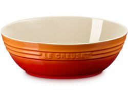 Le Creuset Aardewerken Serveerschaal Ovaal 29 cm Oranjerood