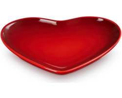 Le Creuset Bord Hart Kersenrood 23cm
