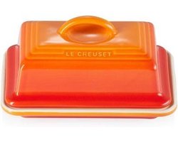 Le Creuset® - Botervloot - Vaatwasserbestendig - Vriezerbestendig - Aardewerk - Oranjerood