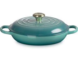 Le Creuset Braadpan Campagnard - Ø26 CM - Gietijzer - Blue Riviera