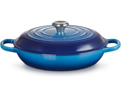Le Creuset Braadpan Campagnard Signature Azure - ø 30 cm / 3.5 Liter