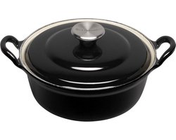 Le Creuset Faitout Braadpan - 1,3 l - Ø 20 cm - Ebbenzwart
