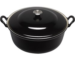 Le Creuset Faitout Braadpan - 2,4 l - Ø 24 cm - Ebbenzwart