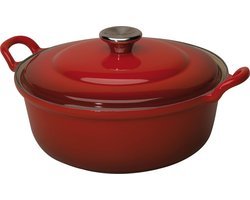 Le Creuset Faitout Braadpan - 4,9 l - Ø 28 cm - Kersenrood