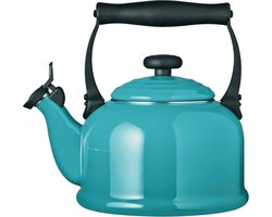 Le Creuset Fluitketel "Tradition" in Caribbean 2,1L