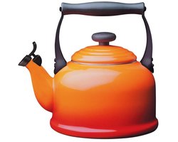 Le Creuset Fluitketel Tradition - Oranjerood - 2.1 liter - inductie geschikt -