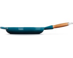 Le Creuset geëmailleerd gietijzeren koekenpan - Ø 28 cm / 2,6liter- Deap Teal