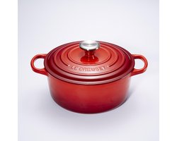 Le Creuset gietijzeren Braadpan - 26cm 5,3 l - Kersenrood