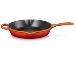 Le Creuset gietijzeren diepe koekenpan | 26 cm | 2 l | Vulkanisch oranje
