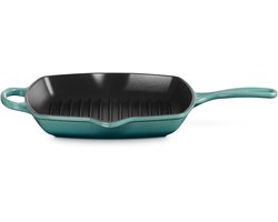 Le Creuset Gietijzeren Grillpan Vierkant 26x26cm Blue Riviera