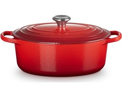 Le Creuset Gietijzeren ovale braadpan Kersenrood 27cm 4,1l