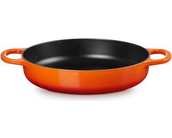 Le Creuset gietijzeren pan voor dagelijks gebruik | 28 cm | 3,2 l | Vulkanisch oranje